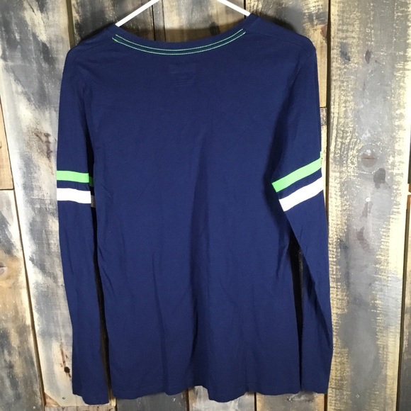 Seattle Seahawks women’s V neck long sleeve t-shirt size large - Picture 2 of 7